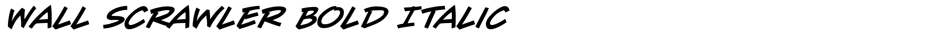 Wall Scrawler Bold Italic